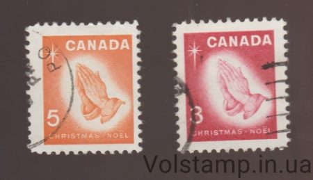 1966 Canada Series of stamps (Christmas (1966)) Used №395-396