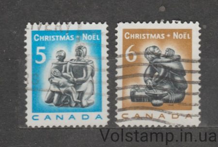 1968 Canada Series of stamps (Christmas (1968)) Used №430-431