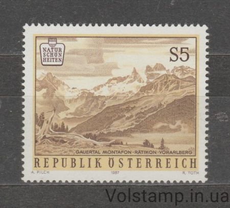 1987 Австрія Марка (Гауерталь, Монтафон) MNH №1896