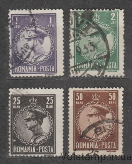 1930 Румыния Серия марок (Король Карол II) Гашеные №375-378
