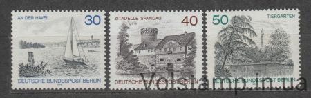 1976 Западный Берлин Серия марок (Яхта на реке Хафель) MNH №529-531