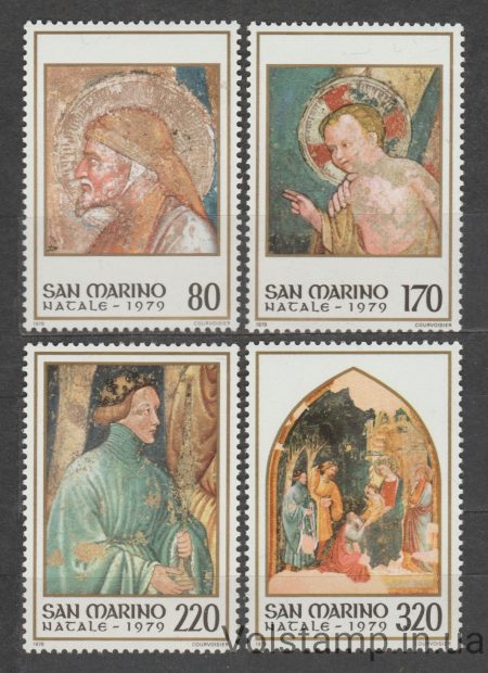 1979 Сан-Марино Серия марок (Рождество 1979) MNH №1201-1204