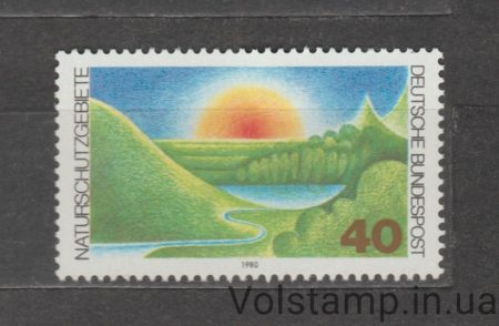 1980 Германия, ФРГ Марка (Охраняемая природа) MNH №1052