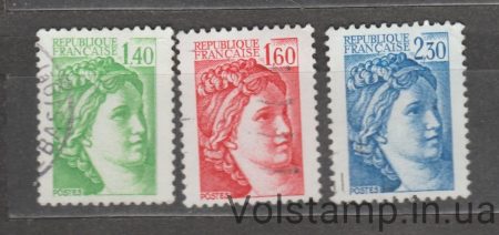 1981 Франция Серия марок (Сабина) Гашеные №2275-2277