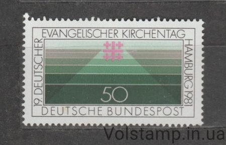 1981 Германия, ФРГ Марка (Крест конвенции) MNH №1098