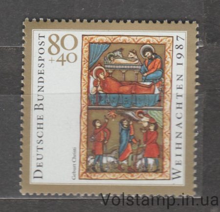 1987 Germany, FRG Stamp (Christmas 1987) MNH №1346