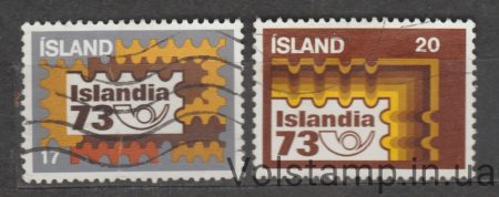 1973 Исландия Серия марок (Выставка марок ИСЛАНДИЯ) Гашеные №482-483