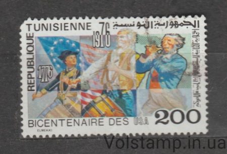 1976 Тунис Марка (Двухсотлетие независимости США) Гашеная №895