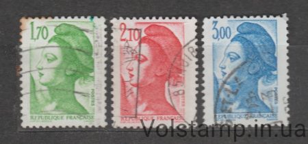 1984 Франція Серія марок (Ліберте де Гандон) Гашені №2454-2456