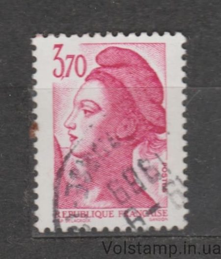 1987 Франция Марка (Либерте де Гандон) Гашеная №2632