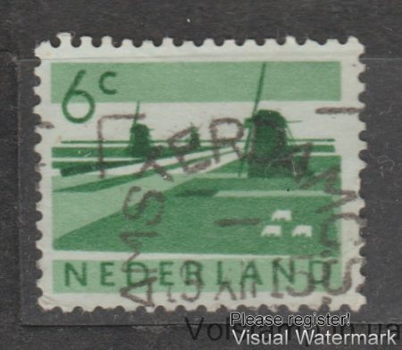 1962 Нидерланды Марка (Пейзаж польдера) Гашеная №784