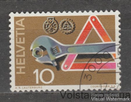 1972 Швейцария Марка (Служба экстренной помощи) Гашеная №964
