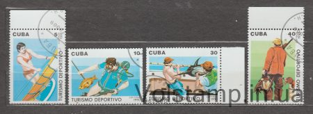 1990 Cuba Series of stamps (Sport Tourism) Used №3398-3401