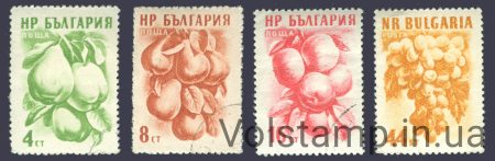 1957 Болгария Серия марок (Фрукты III) Гашеные №1022-1025