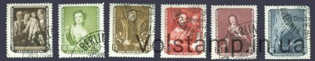 1957 ГДР Серия марок (Искусство, живопись, картинная галерея) Гашеные №586-591