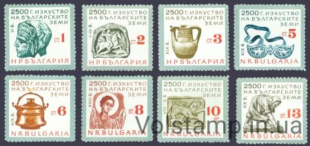 1963 Болгария Серия марок (2500 лет болгарскому искусству (I)) MNH №1432-1439