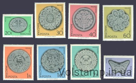 1964 Hungary Series of stamps (Halas Lace) MNH №2000-2007