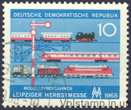 1968 НДР Марка (Потяги) Гашена №1399