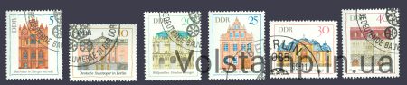1969 НДР Серія марок (Важливі споруди III) Гашені №1434-1439