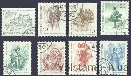 1969 Germany Berlin (West) series of stamps (art, painting) Used №330-337