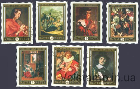 1969 Угорщина Серія марок (Картини голландських майстрів) Гашені №2555-2561