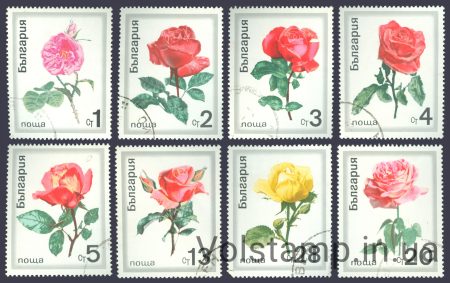 1970 Болгария Серия марок (Розы) Гашеные №1999-2006