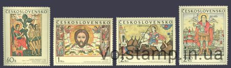 1970 Чехословакия Серия марок (Словацкие иконы) MNH №1976-1979