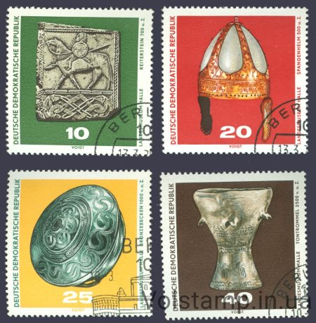 1970 ГДР Серия марок (Искусство, музей) Гашеные №1553-1556