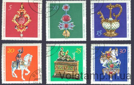 1971 GDR Series of stamps (Art, Museum) Used №1682-1687
