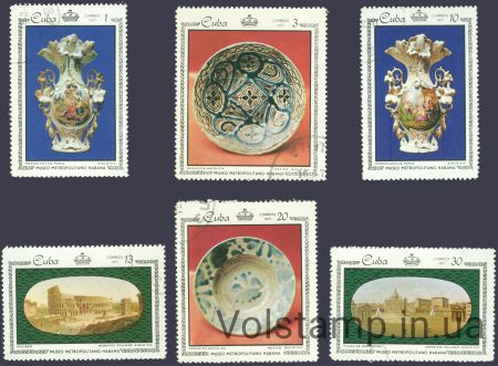 1971 Куба Серія марок (Мистецтво, музей) Гашені №1674-1679