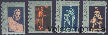 1971 Польща Серія марок (Скульптури) Гашені №2097-2100