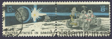 1971 США Сцепка (10 лет успеха в космосе) Гашеная №1046-1047