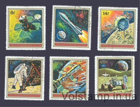 1972 Бурунді Серія марок (Підкорення космос) Гашені №832-837
