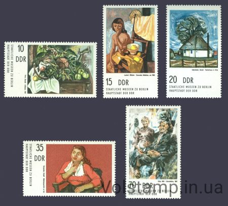 1974 ГДР Серия марок (Государственные музеи Берлина: Картины) MNH №2001-2005