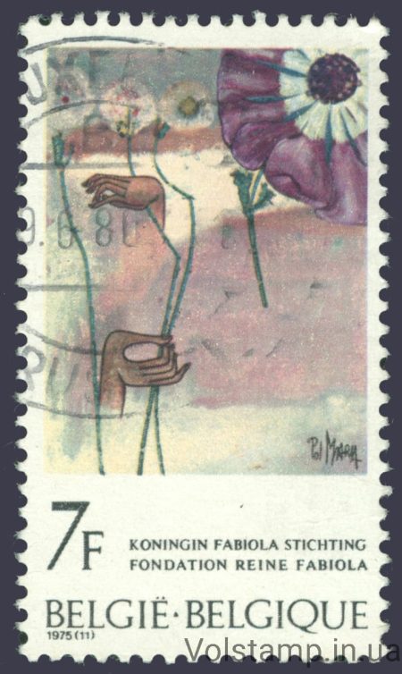 1975 Бельгия Марка (Искусство, живопись) Гашеная №1827