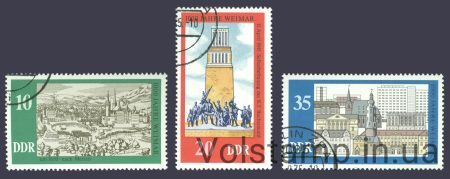 1975 НДР Серія марок (1000 років Веймару) Гашені №2086-2088