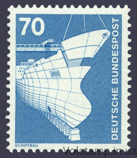 1975 Германия ФРГ Марка (Корабль) MNH №852