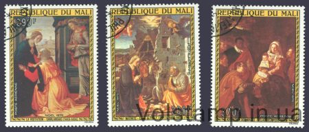 1975 Series of stamps (Painting, Noel) Used №514-516