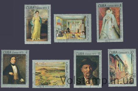 1976 Cuba series of stamps (painting,, museum) Used №1891-1897