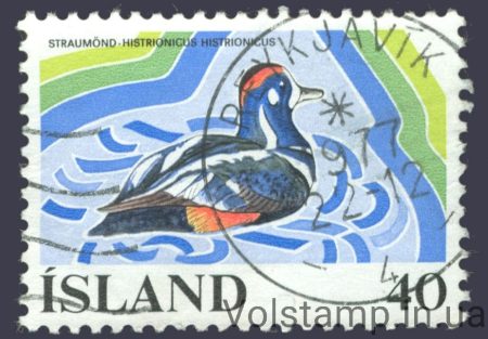 1977 Исландия Марка (Птица, утка) Гашеная №524