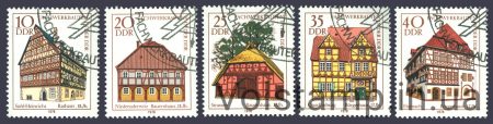 1978 ГДР Серия марок (Фахверковые дома-I) Гашеные №2294-2298