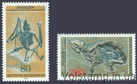 1978 Германия ФРГ Серия марок (Ископаемое) MNH №974-975