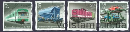 1979 ГДР Серия марок (Автомобили, поезда, транспорт) Гашеные №2414-2417