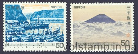 1980 Япония Серия марок (Корабль, Японские песни) MNH №1414-1415