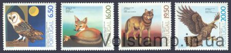 1980 Португалія Серія марок (Птахи, ссавці) MNH №1490-1492