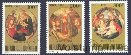 1981 Нигер Серия марок (Живопись) Гашеные №779-781