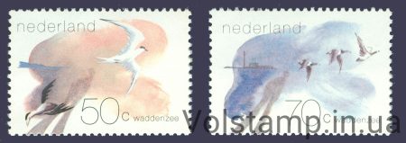 1982 Нідерланди Серія марок (Птахи) MNH №1209-1210