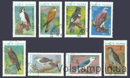 1982 В'єтнам Серія марок (Птахи) Гашені №1232-1239