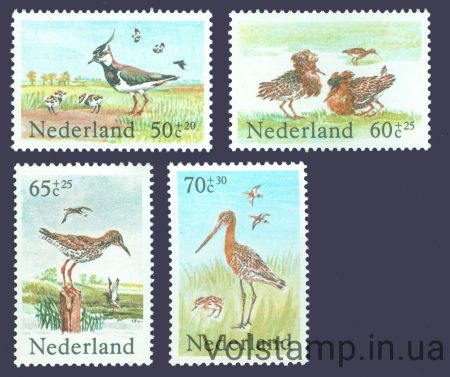 1984 Netherlands Series stamps (Birds) MNH №1246-1249