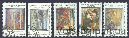 1985 Madagascar series of stamps (Picture of Impressionism) Used №991-995
